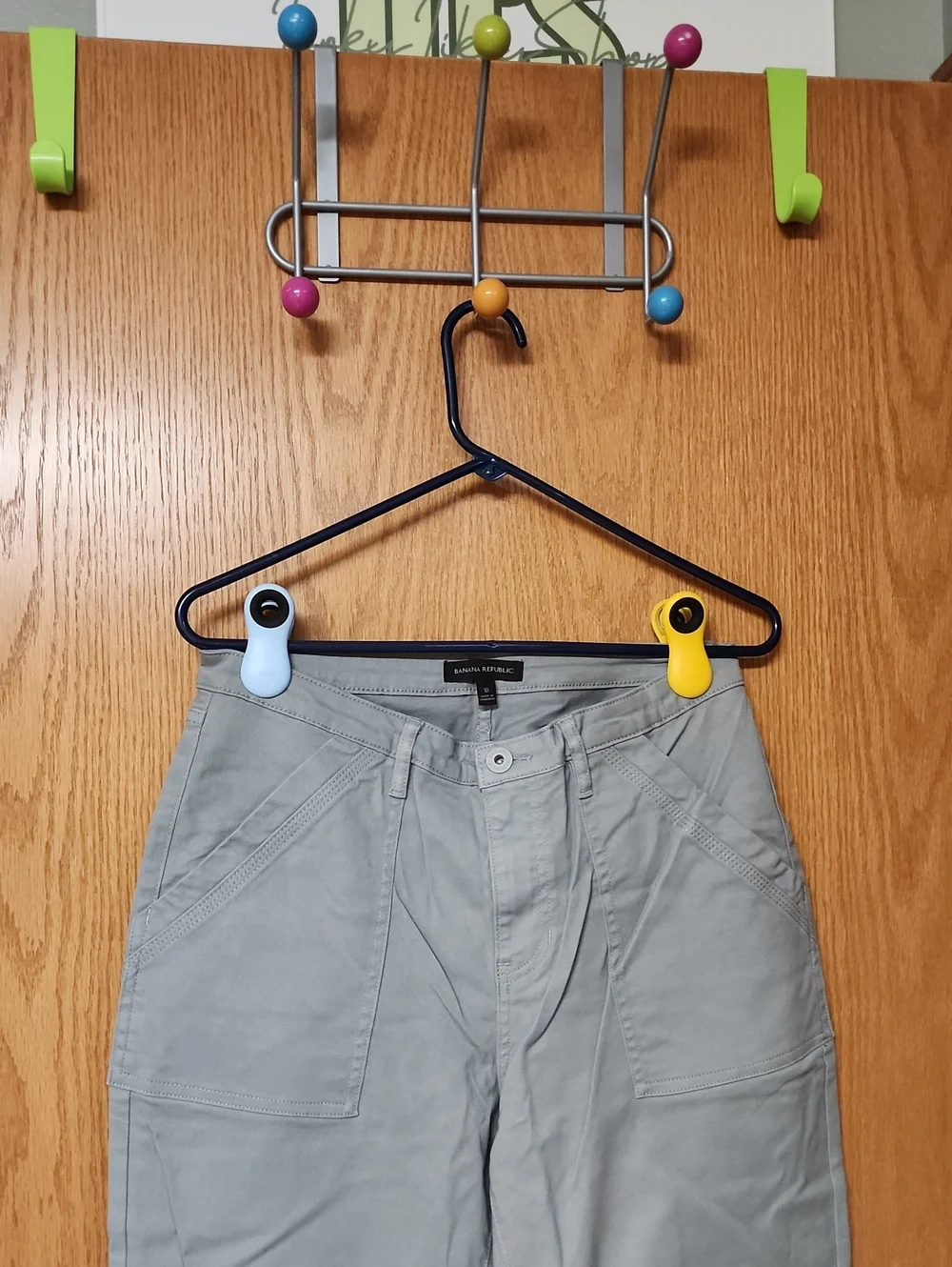 Banana Republic Light Gray Straight-Leg Chinos 10x28 number 3508